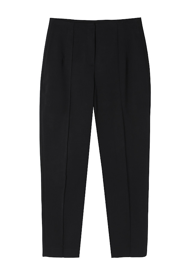 LADIES’ TAILORED TROUSERS WITH TAPERED LEGS - MIWO LADIES’ TAILORED TROUSERS WITH TAPERED LEGS - MIWO CZARNY 4