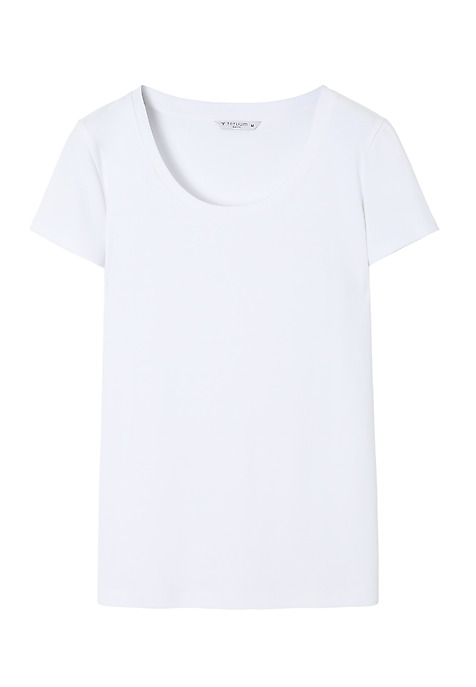 TRICOU UNIVERSAL DE DAMĂ, DIN BUMBAC - ANTONINA 1 ALB 2