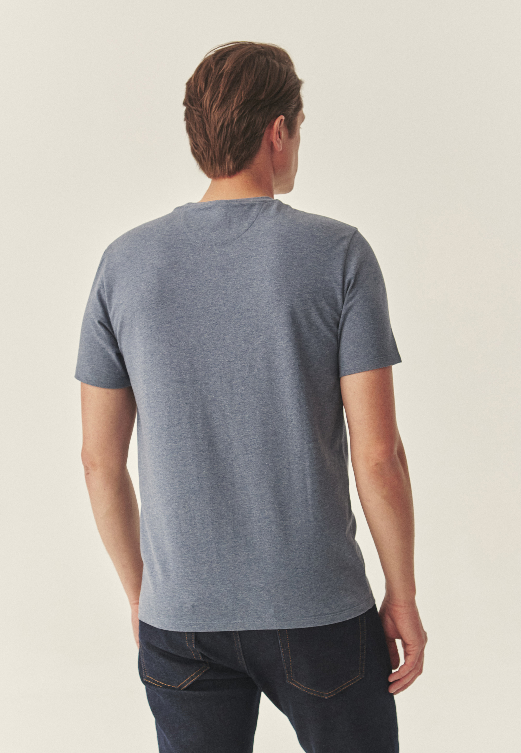 KLASYCZNY T-SHIRT Z BAJKOWYM WZOREM - FRANKO NIEBIESKI 2