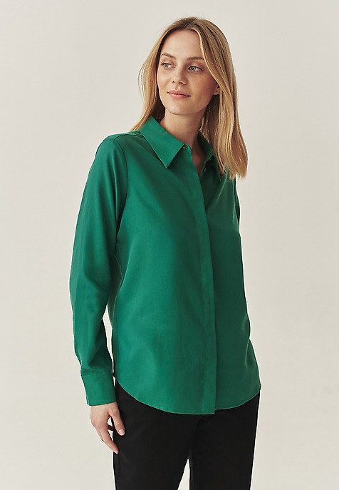 CLASSIC LYOCELL SHIRT - NIKALI GREEN 2