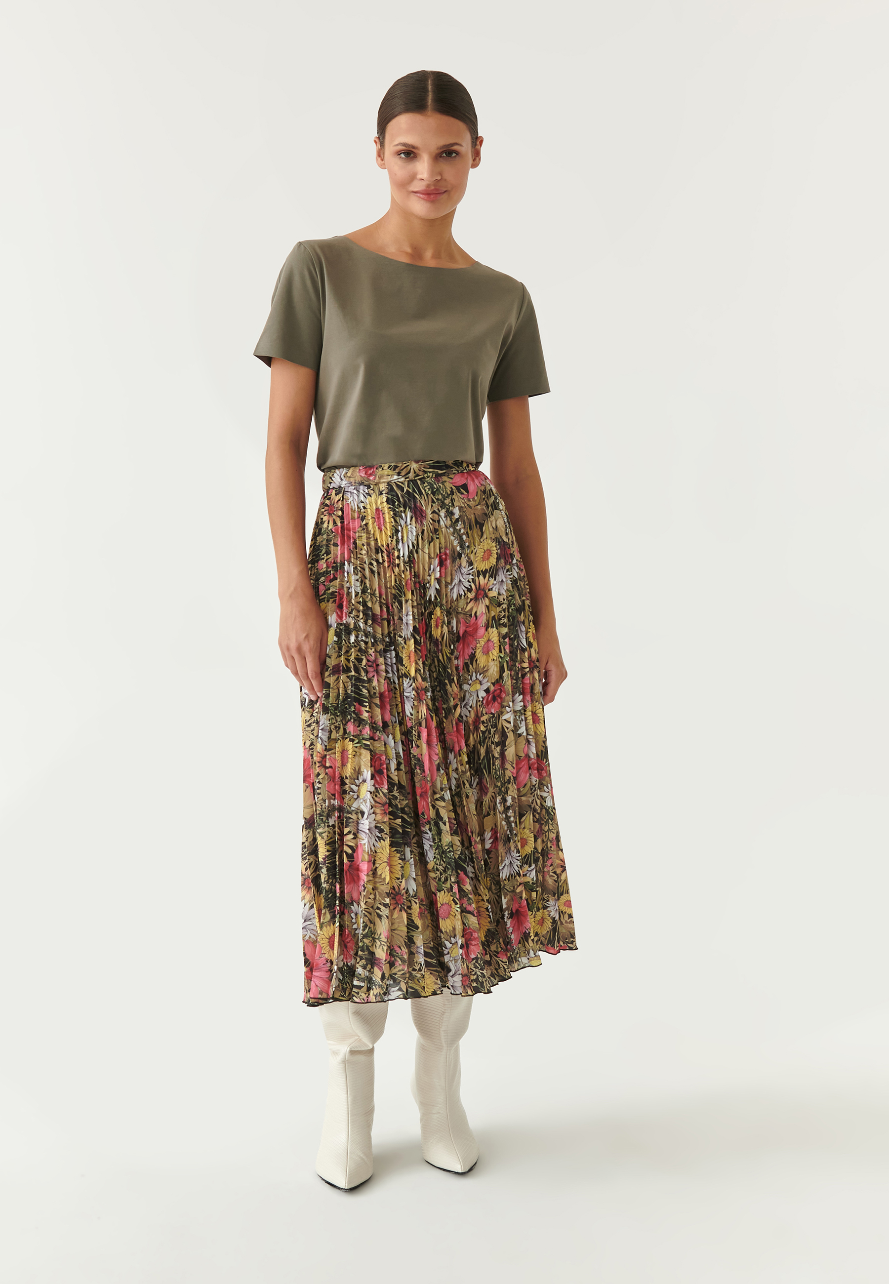 BLUZĂ SIMPLĂ DE DAMĂ, CU MÂNECI SCURTE MIKAJA