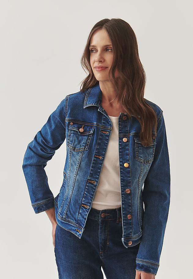 MODERN LADIES’ DENIM JACKET - BESKA MODERN LADIES’ DENIM JACKET - BESKA NIEBIESKI 3
