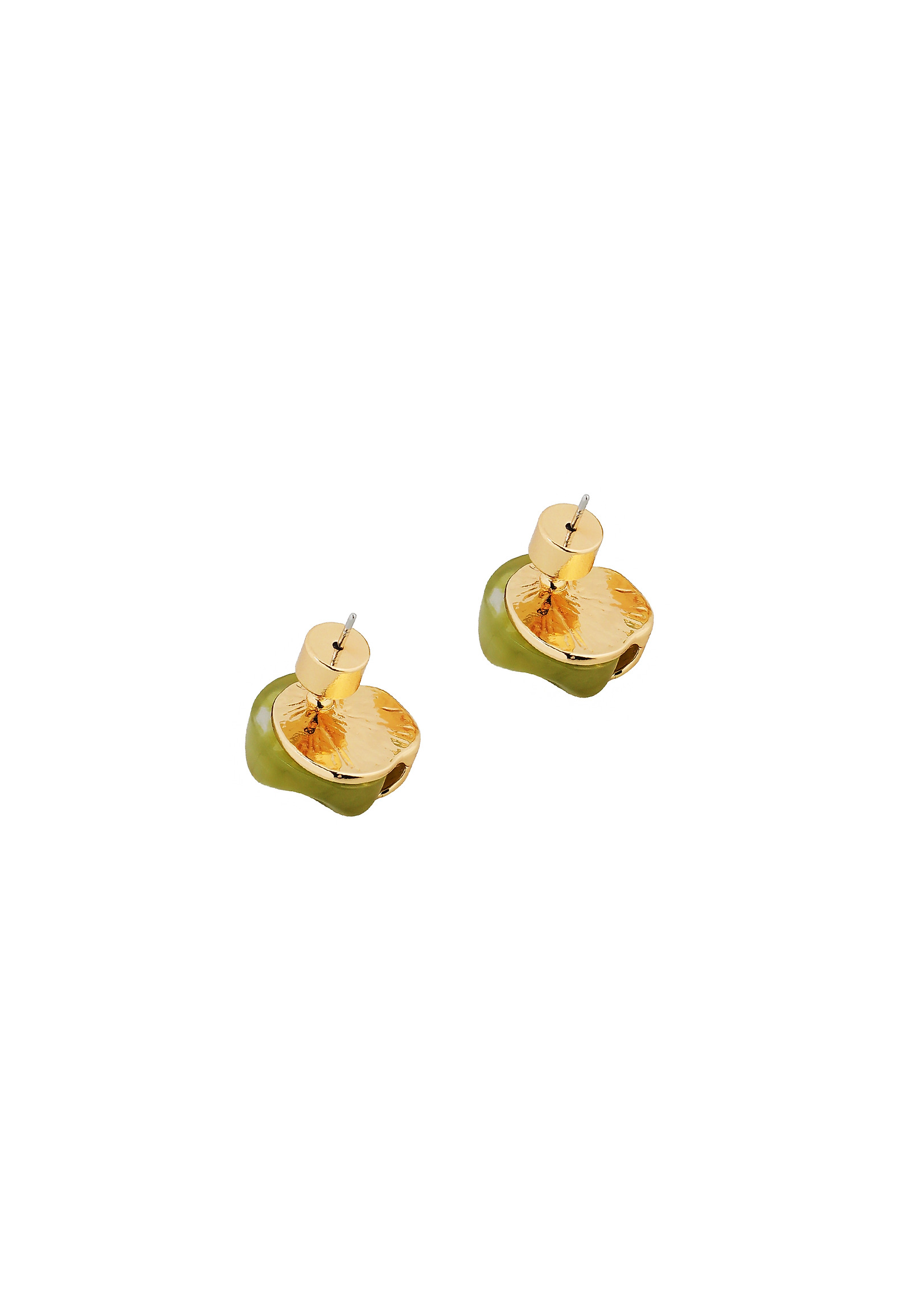 DELICATE RESIN EARRINGS - EDDALIANO DELICATE RESIN EARRINGS - EDDALIANO GREEN 114595