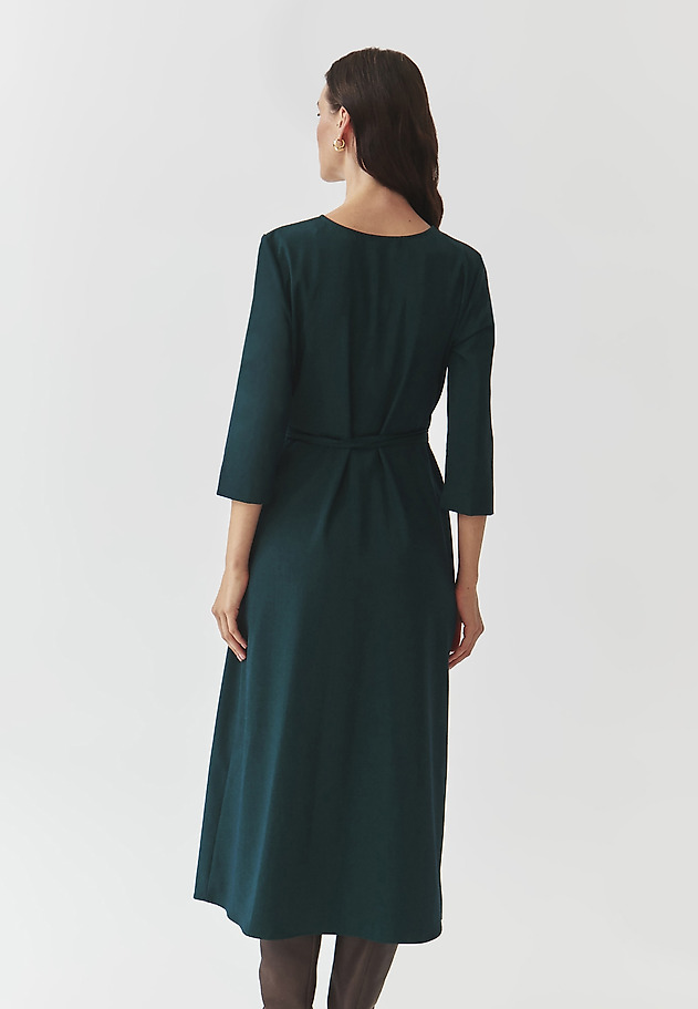 FABRIC DRESS WITH ENVELOPE CUT — ZEREWIANA FABRIC DRESS WITH ENVELOPE CUT — ZEREWIANA ZIELONY 3