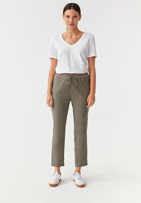 NŐI NADRÁG TAPERED LEGGEL SAZIRI KHAKI 2