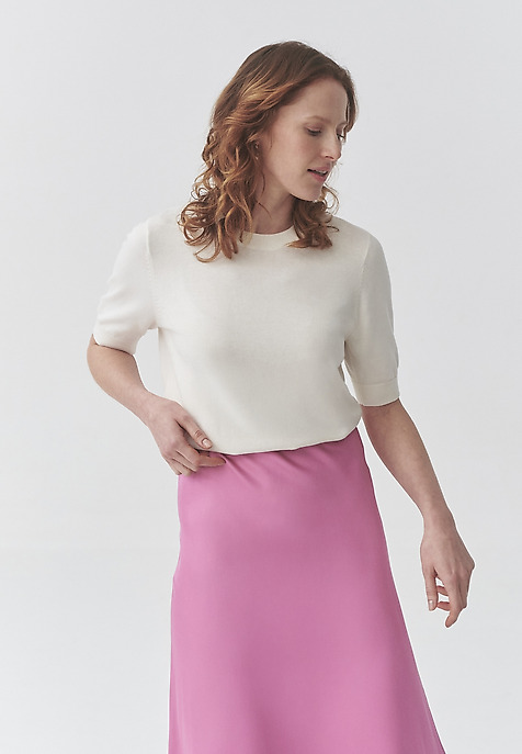 VISCOSE-COTTON JUMPER - AUGUST ECRU 2