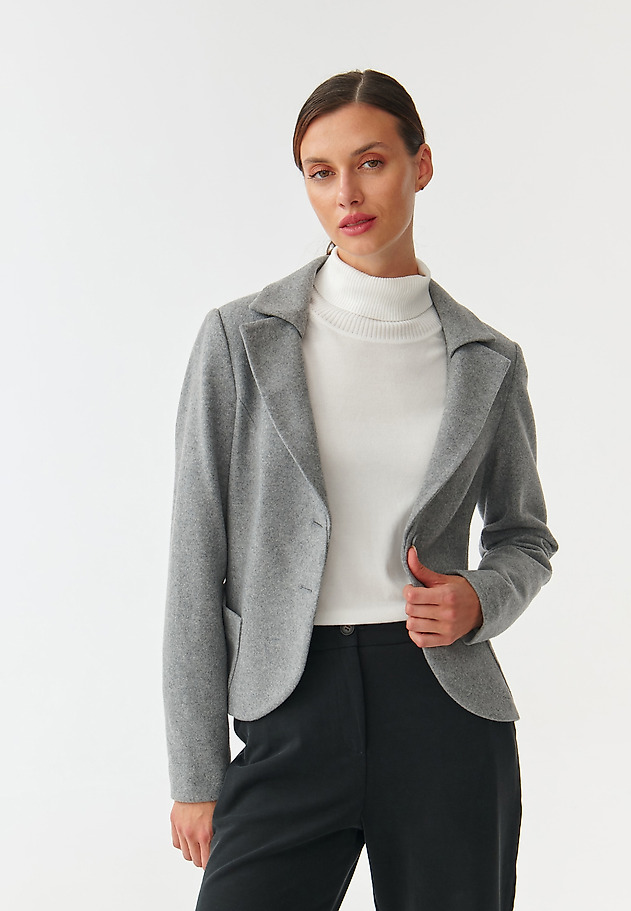 LADIES’ SHORT BLAZER COCO LADIES’ SHORT BLAZER COCO SZARY 2