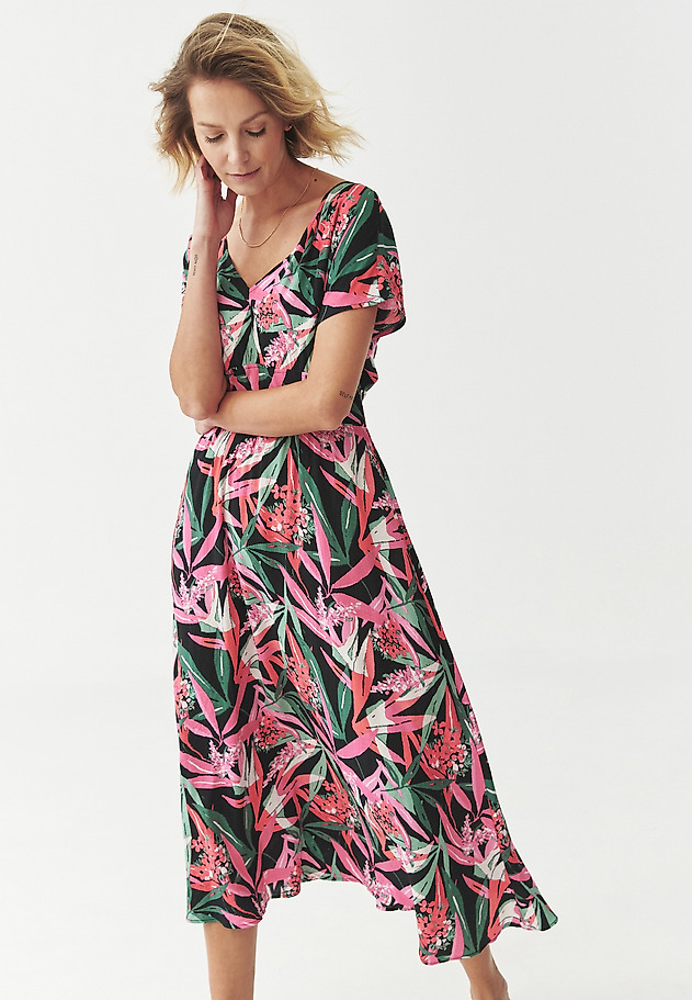 VISCOSE FLORAL DRESS - TABITA VISCOSE FLORAL DRESS - TABITA MULTIKOLOR 1