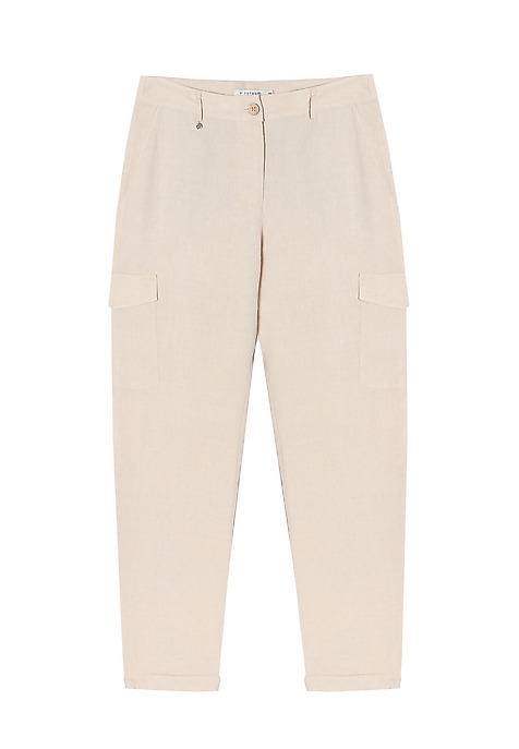 PANTALONI CARGO DE DAMĂ JEMILA BEJ 2
