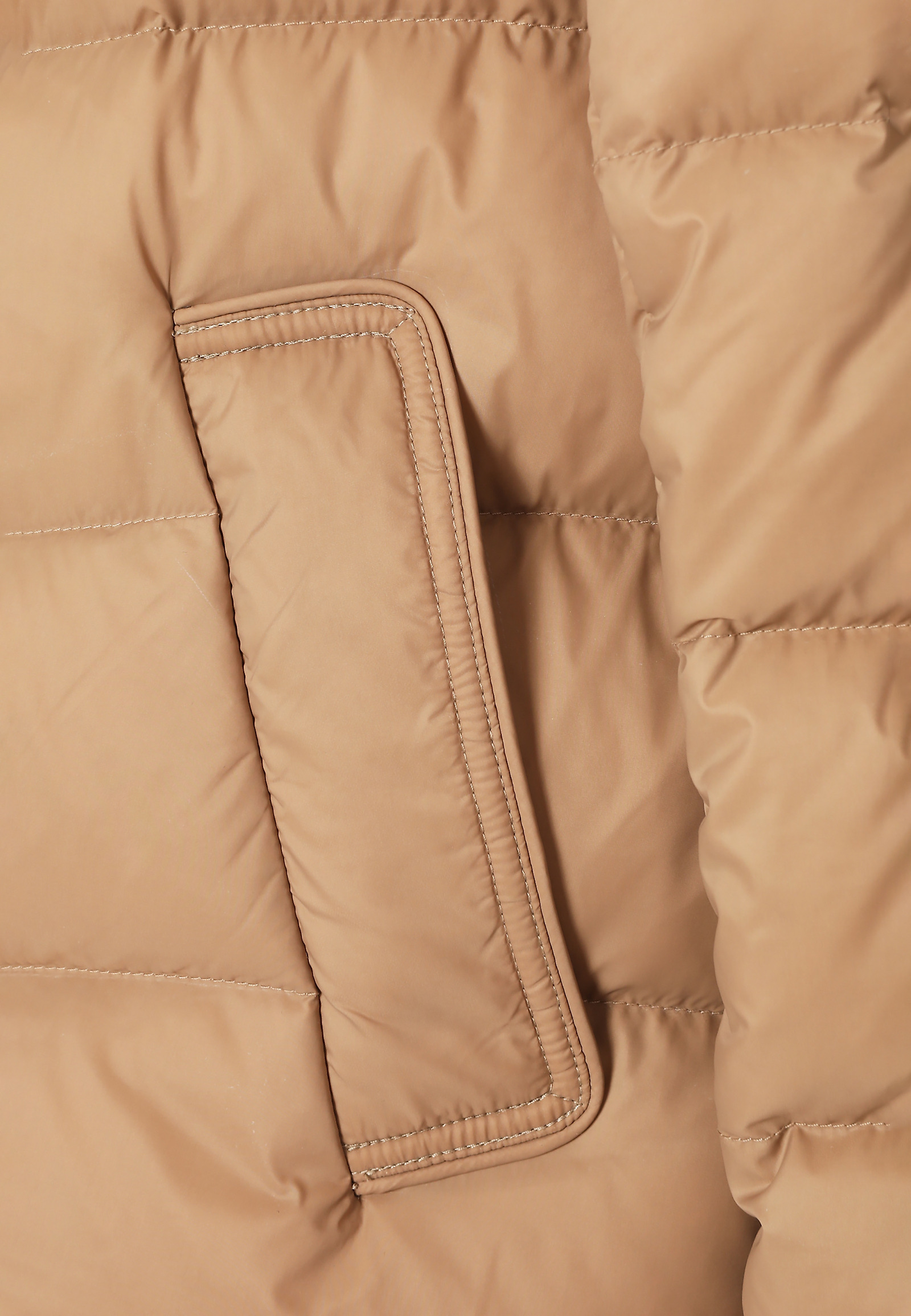 PUCHOWA KURTKA ZE STÓJKĄ — MARONA PUCHOWA KURTKA ZE STÓJKĄ — MARONA BEŻOWY 104642