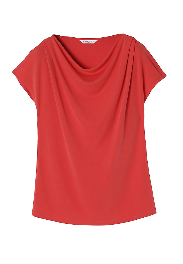 LADIES' BLOUSE WITH WATER-LIKE NECKLINE AFRA LADIES' BLOUSE WITH WATER-LIKE NECKLINE AFRA ORANGE 6