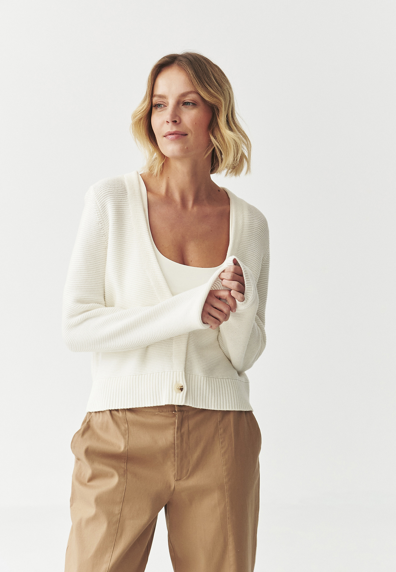 CARDIGAN ELEGANT — CHRISTINE CARDIGAN ELEGANT — CHRISTINE ECRU 108154