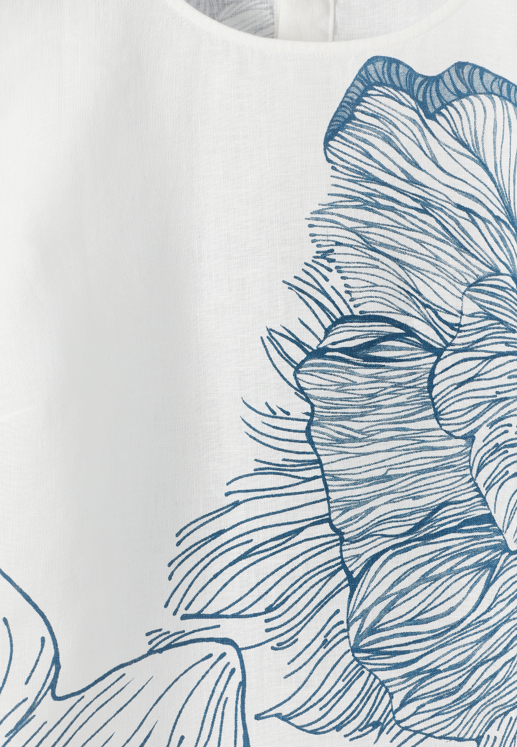 WZORZYSTA SUKIENKA Z LNU - MEAVE MULTIKOLOR 2