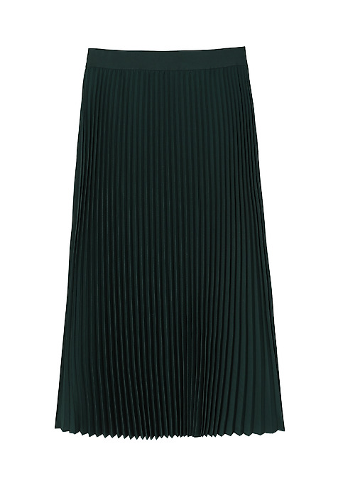 PLEATED WOVEN SKIRT — MIRAMA 4 GREEN 2