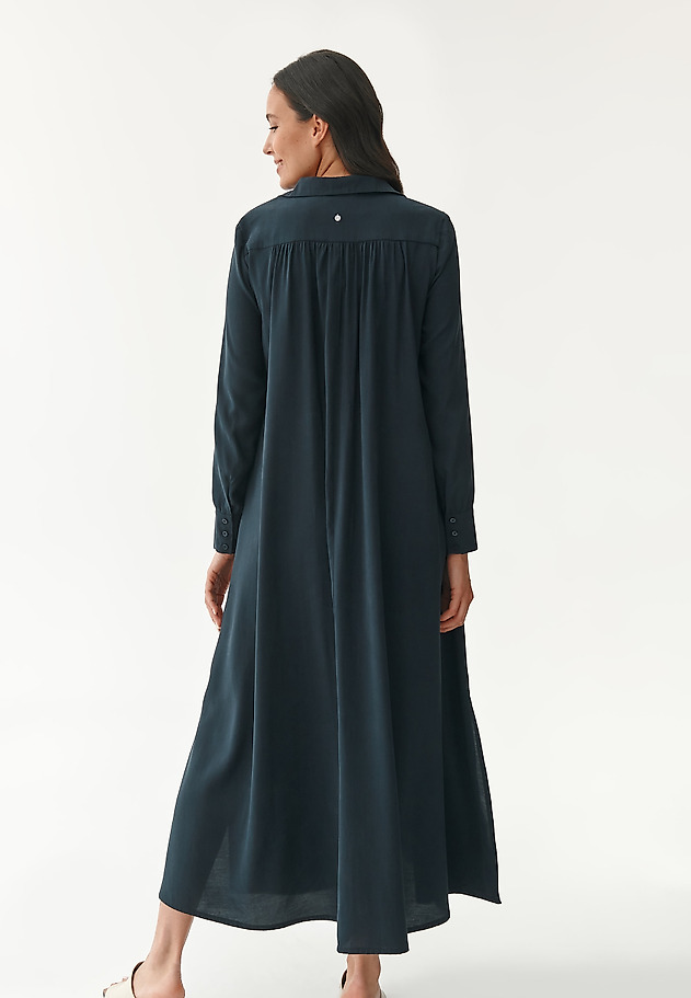 LADIES' MAXI SHIRTDRESS NATOLI LADIES' MAXI SHIRTDRESS NATOLI NAVY BLUE 2