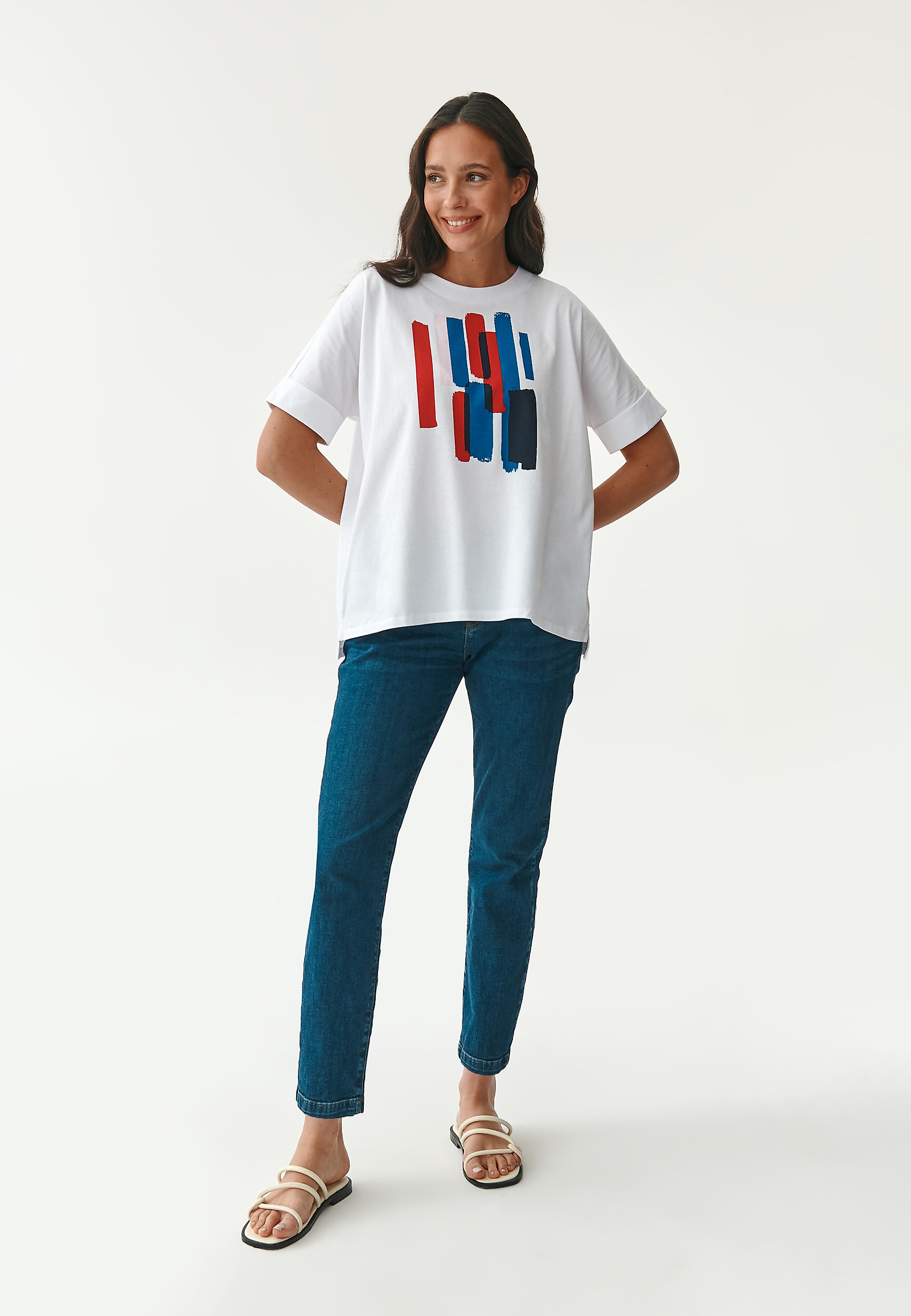 T-SHIRT DAMSKI LIKE 2 T-SHIRT DAMSKI LIKE 2 BIAŁY 79965