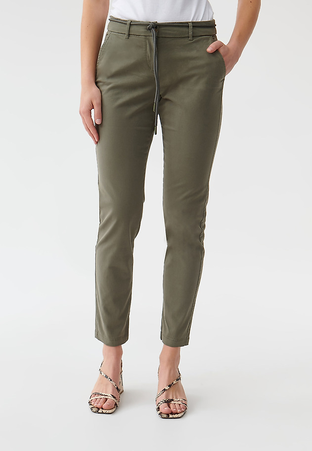 LADIES' CHINO TROUSERS HINO LADIES' CHINO TROUSERS HINO KHAKI 2