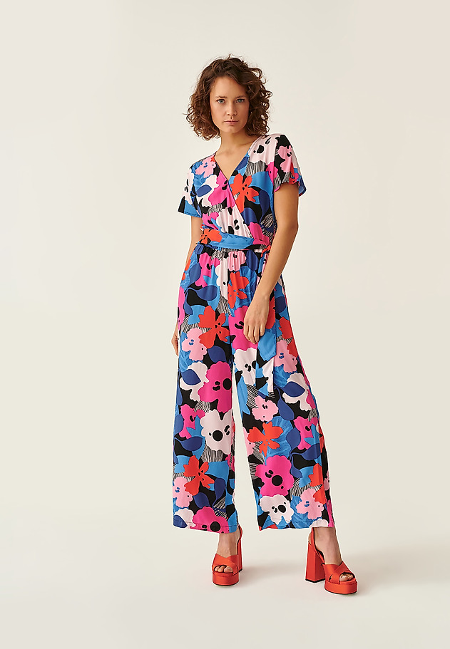 LADIES' OVERALLS IN FLOWER PRINT KOREKI LADIES' OVERALLS IN FLOWER PRINT KOREKI MULTIKOLOR 1