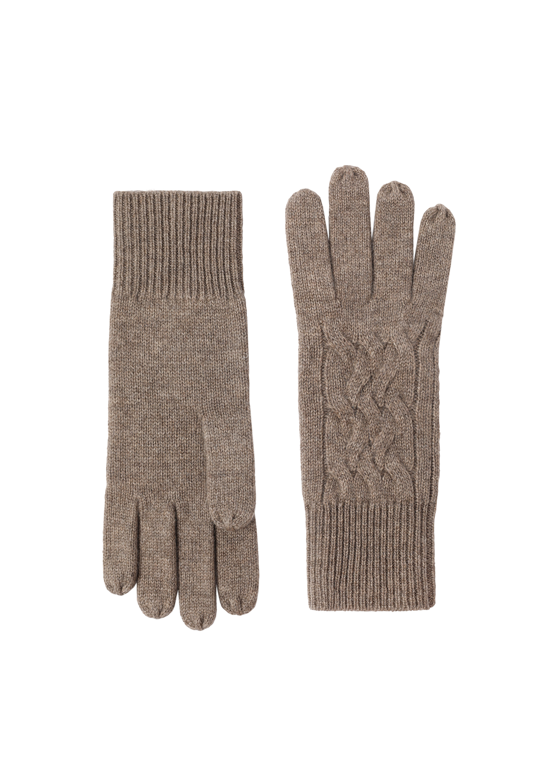 DÁMSKE PLETENÉ RUKAVICE Z VLNY A KAŠMÍRU – FINISA