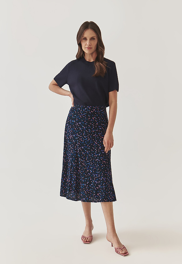 LADIES’ SHORT-SLEEVED BLOUSE - NORA LADIES’ SHORT-SLEEVED BLOUSE - NORA NAVY BLUE 2