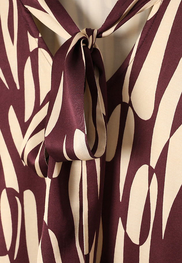 PATTERNED VISCOSE DRESS - TAMIE PATTERNED VISCOSE DRESS - TAMIE RED 7