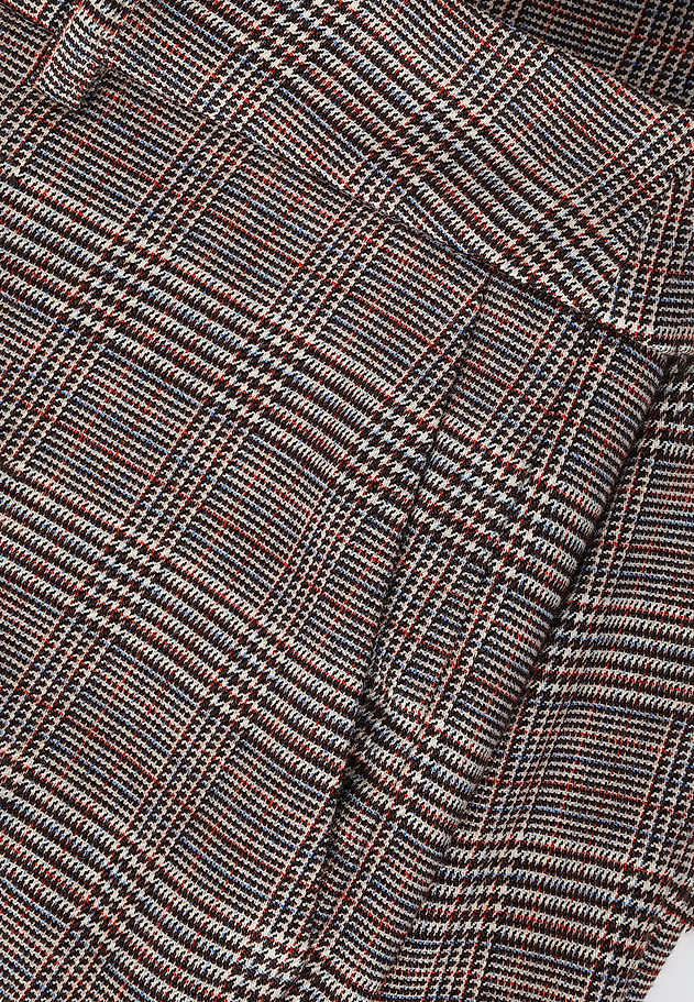 LADIES' CHECKERED FABRIC PANTS - KOLIANA 1 LADIES' CHECKERED FABRIC PANTS - KOLIANA 1 MULTIKOLOR 7