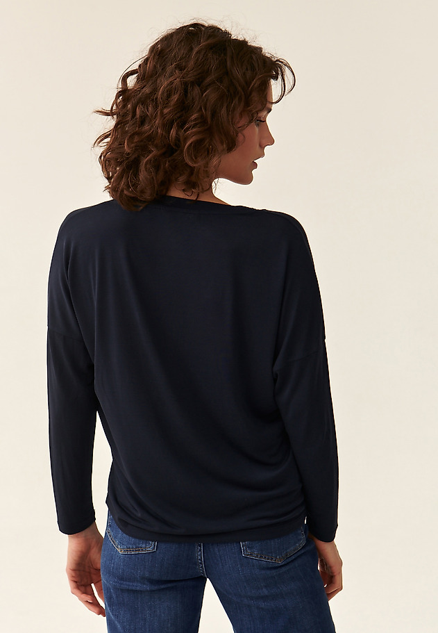 LADIES' KIMONO-LIKE BLOUSE SELENITA LADIES' KIMONO-LIKE BLOUSE SELENITA NAVY BLUE 3