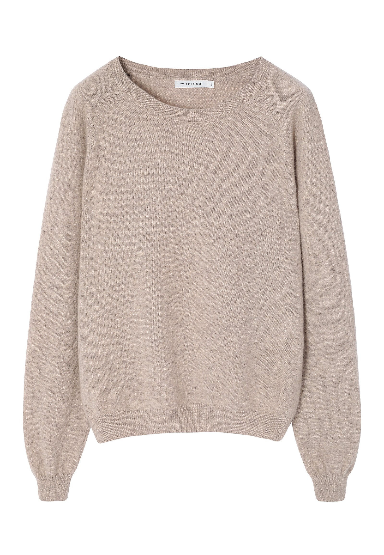KASZMIROWY SWETER - PRESLEY KASZMIROWY SWETER - PRESLEY BEŻOWY 115723