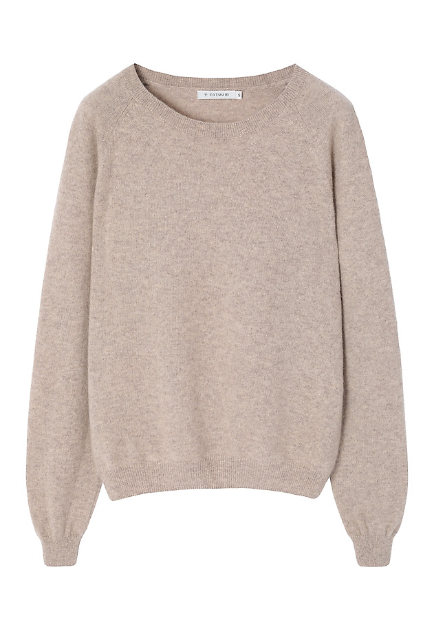 KASZMIROWY SWETER - PRESLEY KASZMIROWY SWETER - PRESLEY BEŻOWY 6