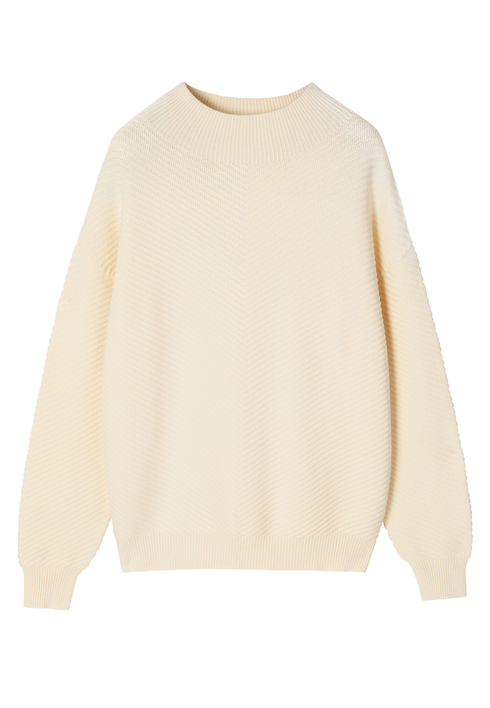 CASUALOWY SWETER Z PÓŁGOLFEM - IRISA CASUALOWY SWETER Z PÓŁGOLFEM - IRISA BEŻOWY 115740