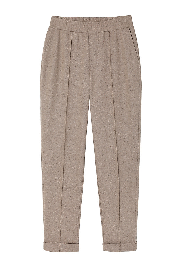 LADIES' KNITTED CIGARETTE TROUSERS — SUMKO 1 LADIES' KNITTED CIGARETTE TROUSERS — SUMKO 1 BEŻOWY 4