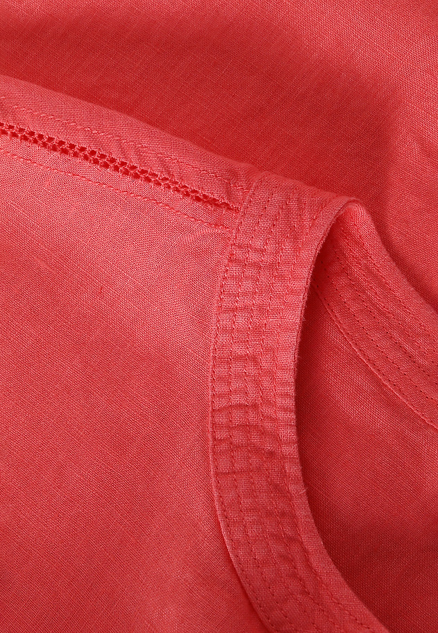 LANENA BLUZA S KOKOSOVIMI GUMBI - SARAKIMO LANENA BLUZA S KOKOSOVIMI GUMBI - SARAKIMO RDEČA 6