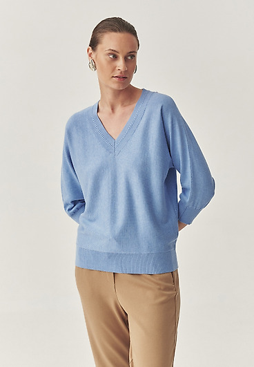 LOOSE JUMPER MADE FROM A BREATHABLE COTTON BLEND - ASEL LOOSE JUMPER MADE FROM A BREATHABLE COTTON BLEND - ASEL
