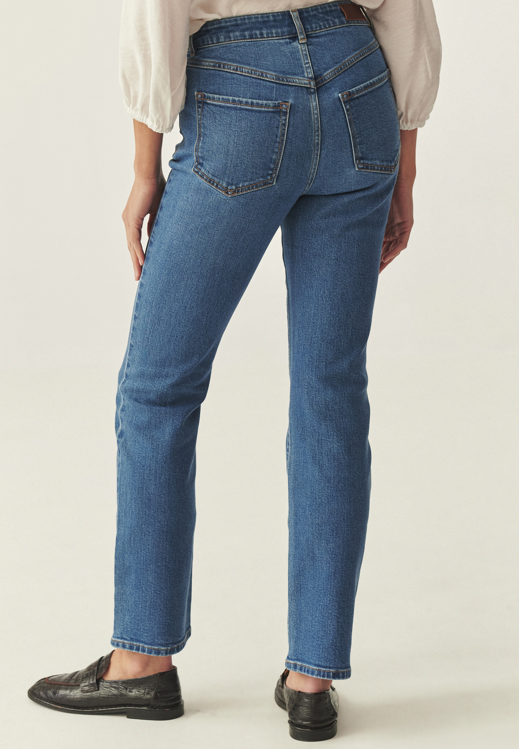 DENIMOWE SPODNIE Z PROSTĄ NOGAWKĄ - KATA 1 GRANATOWY 2