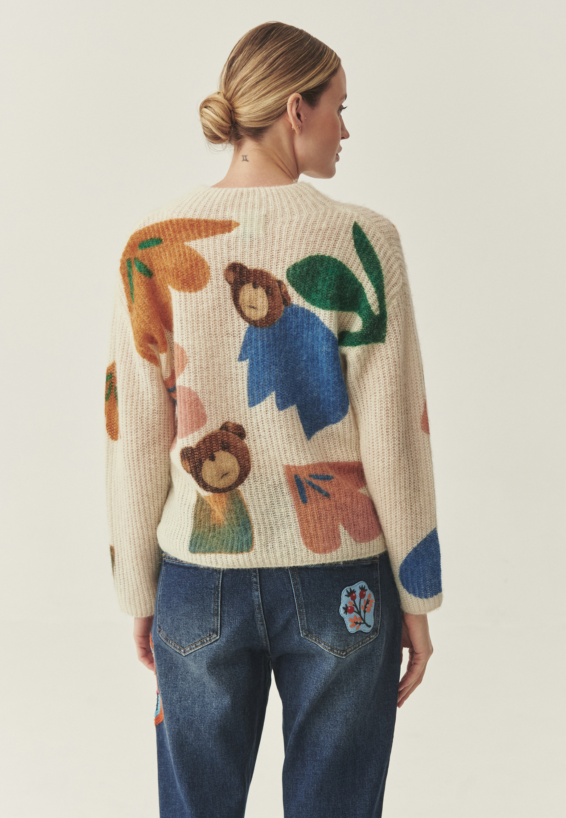 BAJKOWY SWETER Z WEŁNĄ I ALPAKĄ -TALE MULTIKOLOR 2