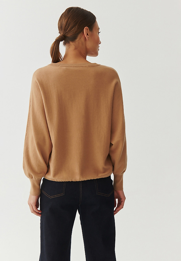 LADIES’ SWEATER MADE FROM COTTON BLEND - SELKO LADIES’ SWEATER MADE FROM COTTON BLEND - SELKO BEŻOWY 3