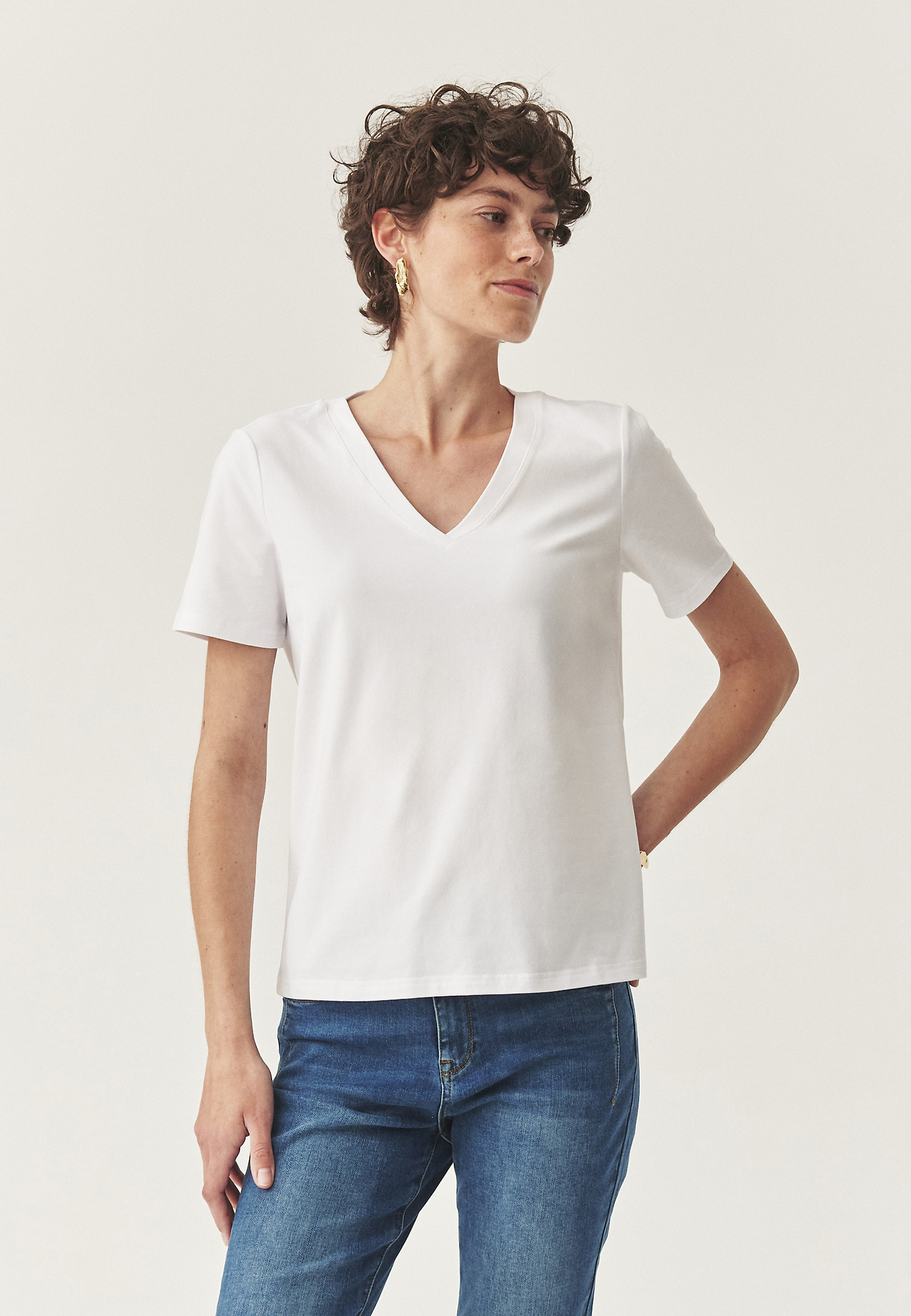 LEŽÉRNA BAVLNENÁ BLÚZKA - RIBI LEŽÉRNA BAVLNENÁ BLÚZKA - RIBI BIELA 113600