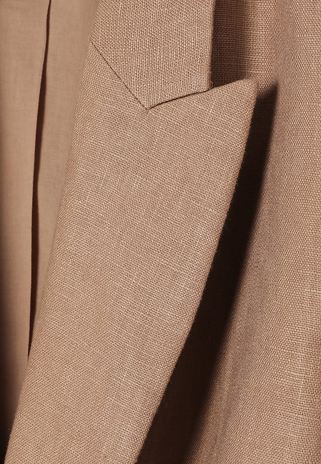 LINEN CAMEL BLAZER - LAMIA 3 LINEN CAMEL BLAZER - LAMIA 3 BEŻOWY 11