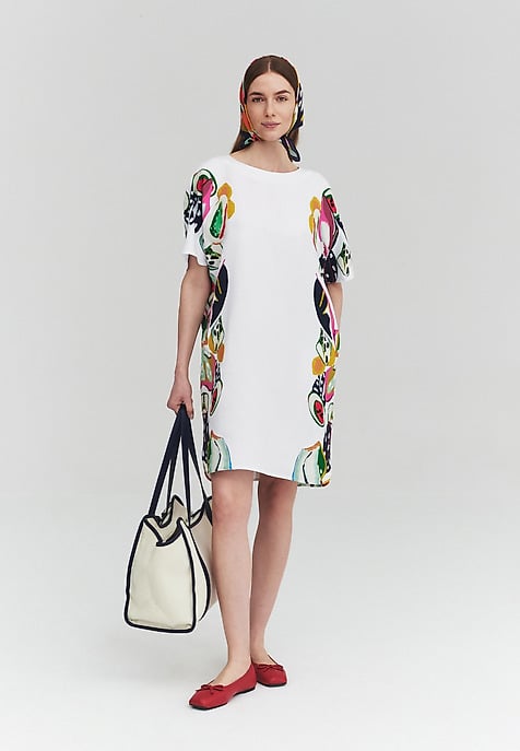 SUKIENKA Z AUTORSKIM WZOREM - LEORA SUKIENKA Z AUTORSKIM WZOREM - LEORA