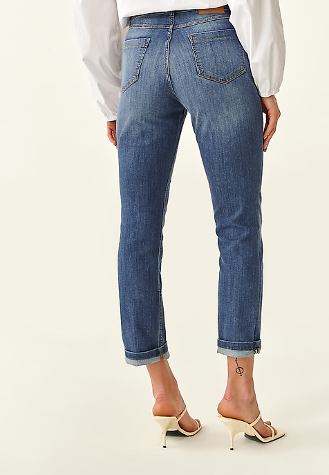 HÖLGYEK DENIM FARMER NADRÁG SAKKA KÉK 2