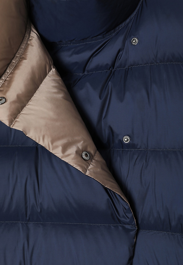 PALTON DE DAMĂ, DIN ȚESĂTURĂ, CU MATLASARE - AKO PALTON DE DAMĂ, DIN ȚESĂTURĂ, CU MATLASARE - AKO BLEUMARIN 10