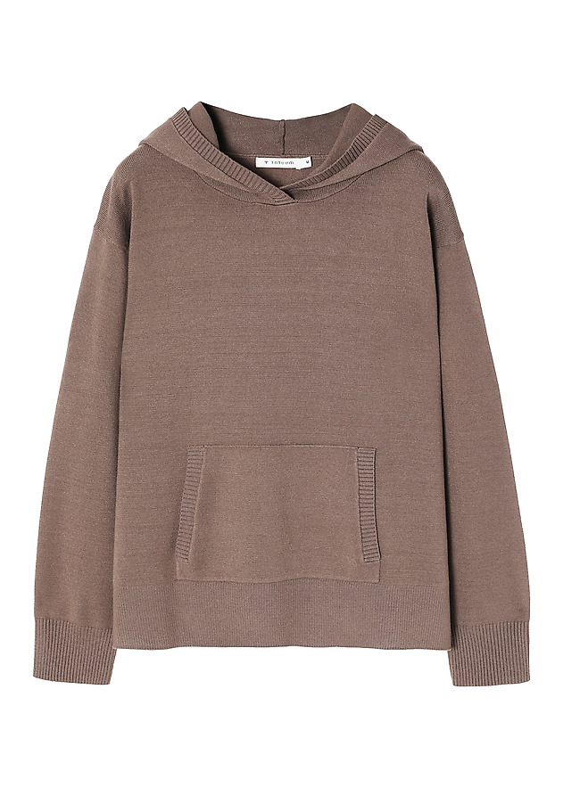 SWETER DAMSKI Z KAPTUREM - PHLO SWETER DAMSKI Z KAPTUREM - PHLO BEŻOWY 5