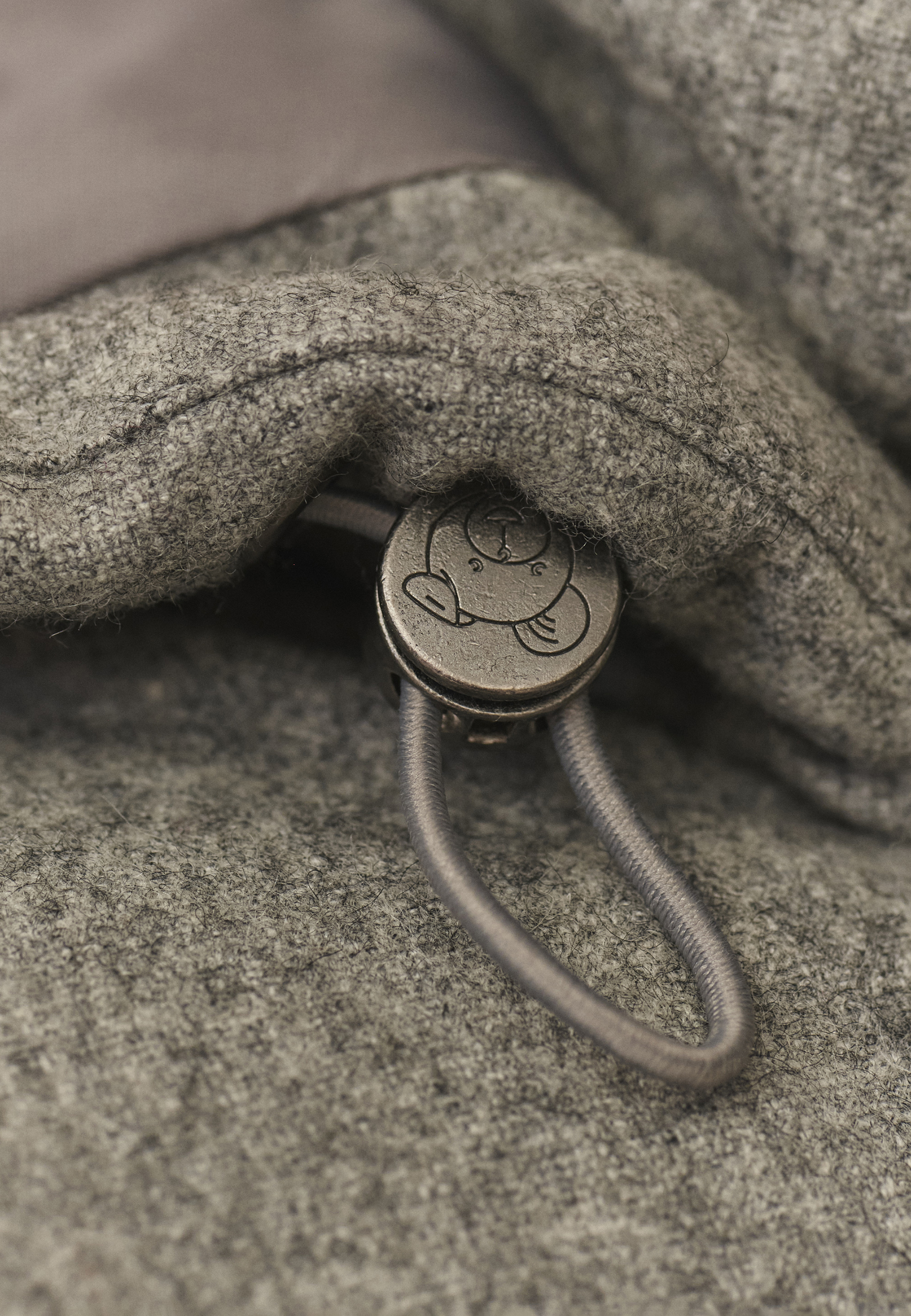 MĘSKA KURTKA Z WEŁNĄ - ANDRE SZARY 2