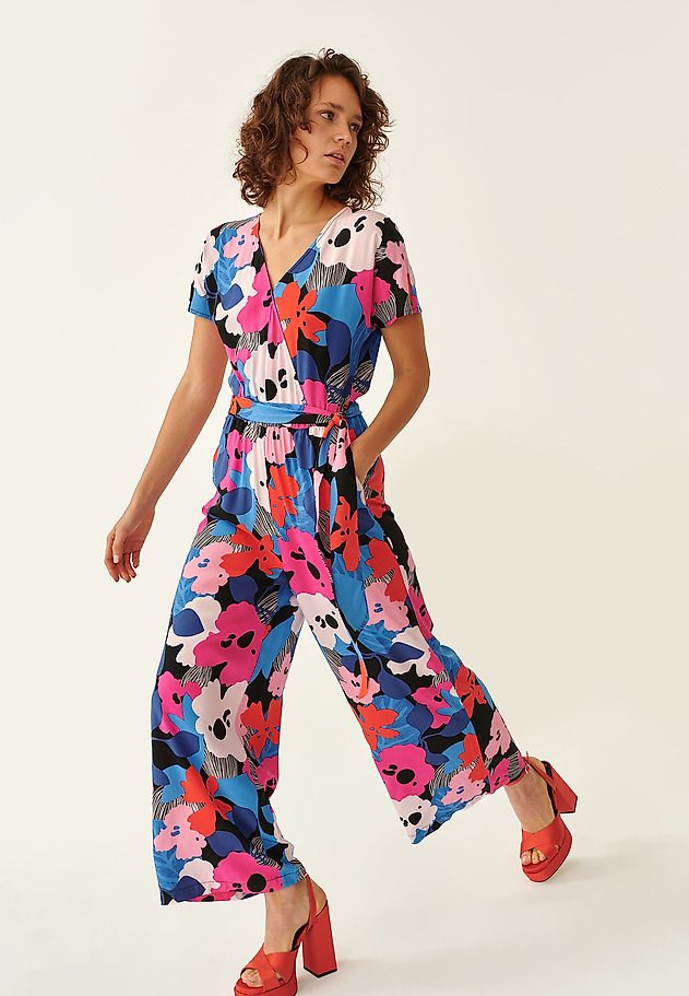 LADIES' OVERALLS IN FLOWER PRINT KOREKI LADIES' OVERALLS IN FLOWER PRINT KOREKI MULTIKOLOR 4