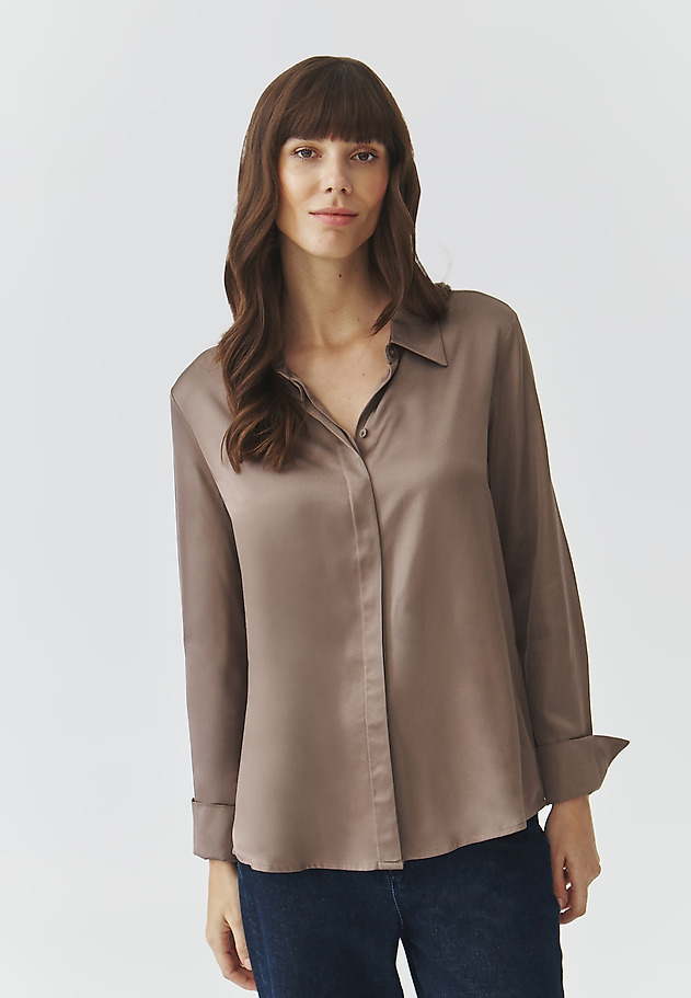 CLASSIC LADIES' WOVEN SHIRT — NIKALI 3 CLASSIC LADIES' WOVEN SHIRT — NIKALI 3 BEŻOWY 1