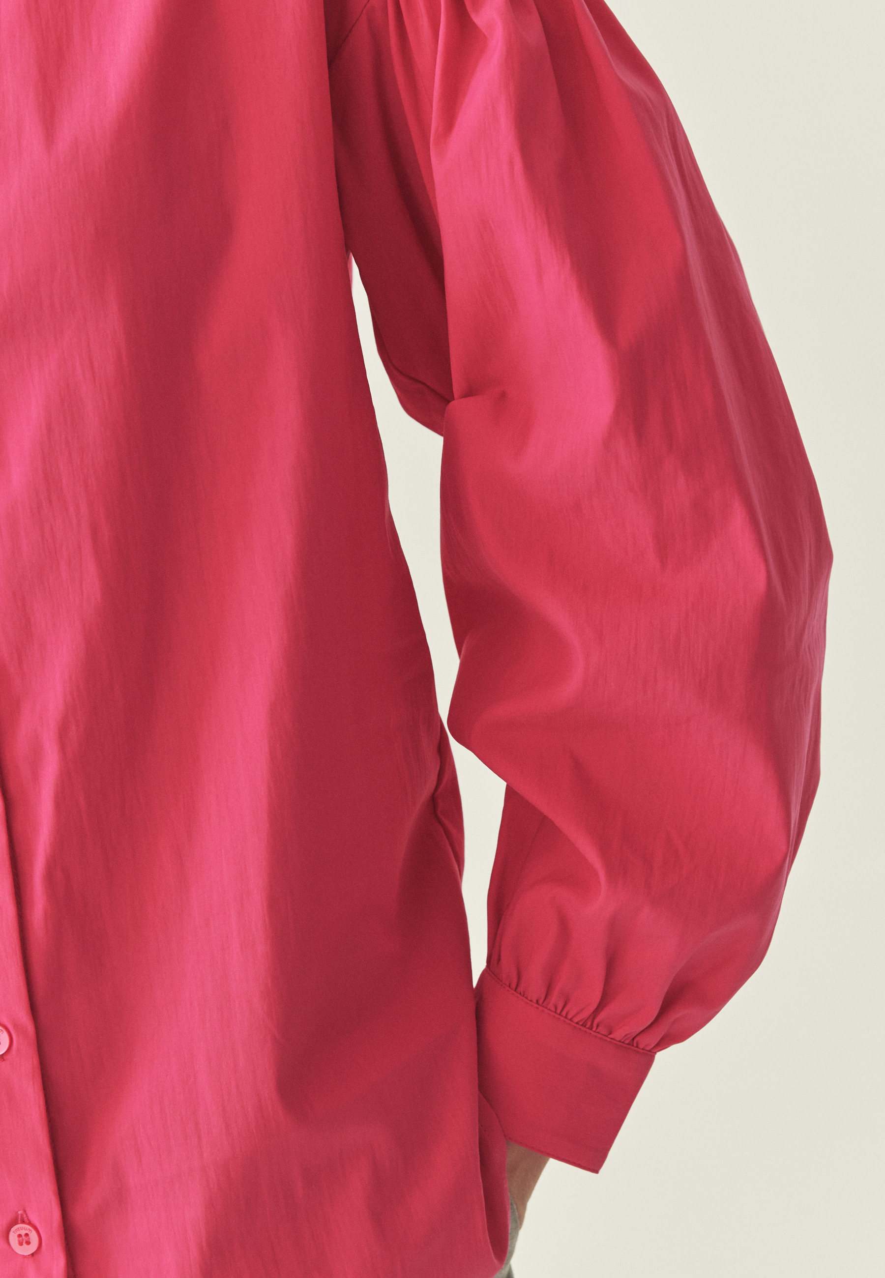 TKANINOWA KOSZULA O LUŹNYM KROJU - LEILA RÓŻOWY 2