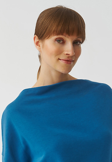 LADIES’ SWEATSHIRT WITH WATER NECKLINE - SILVANA LADIES’ SWEATSHIRT WITH WATER NECKLINE - SILVANA