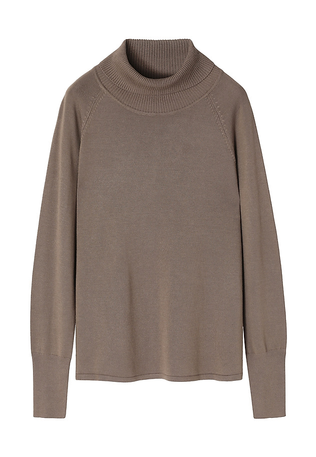 CLASSIC LADIES' TURTLENECK SWEATER - NEKOKI CLASSIC LADIES' TURTLENECK SWEATER - NEKOKI BEIGE 6