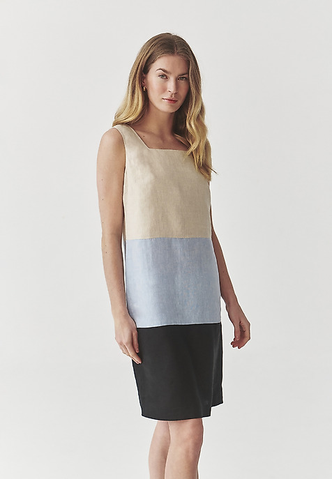 LADIES’ BREATHABLE SLEEVELESS DRESS - ROKNA 2 MULTICOLOR 2