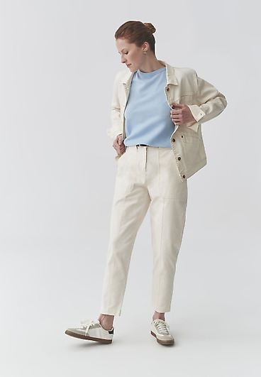 PANTALONI DE BUMBAC, CU CRAC DREPT — VERONIKO PANTALONI DE BUMBAC, CU CRAC DREPT — VERONIKO